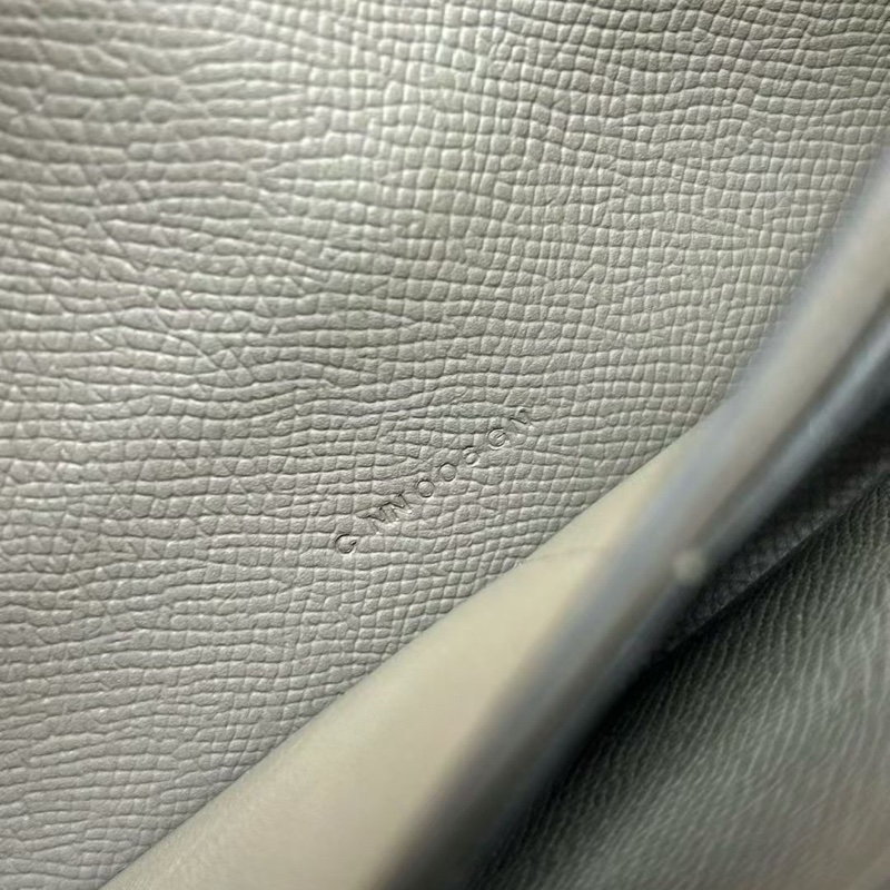 Hermes M8銀河灰Kelly長錢包，C刻，epsom，五金部份膜在，無磨損，附件原盒-8