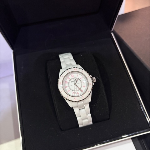 全球限量1200香奈兒J12 -櫻花粉2021/ChanelJ12 WHiTEWATCHES