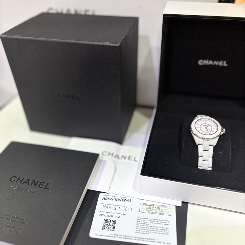 全球限量1200香奈兒J12 -櫻花粉2021/ChanelJ12 WHiTEWATCHES-2
