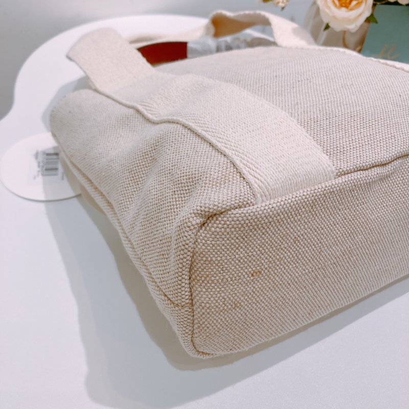 TW4618 Chloe 寇兒 帆布包 手提單肩包 帆布皮革 米棕色 新款 Top Hand With Chain Bag Canvas Beige-7