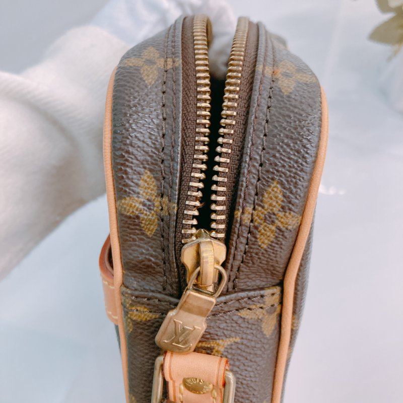 MS0426	Louis Vuitton 路易威登 直身 帆布 經典老花紋 金扣 斜背  Danube Crossbody Canvas Monogram x GHW-10