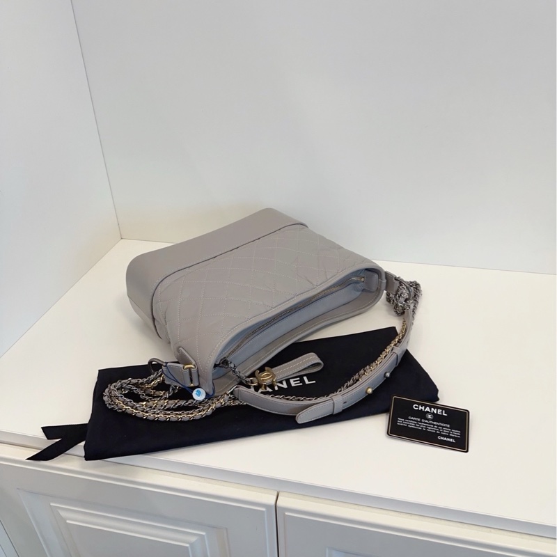 Chanel Gabrielle medium 流浪包 中號 灰色-4