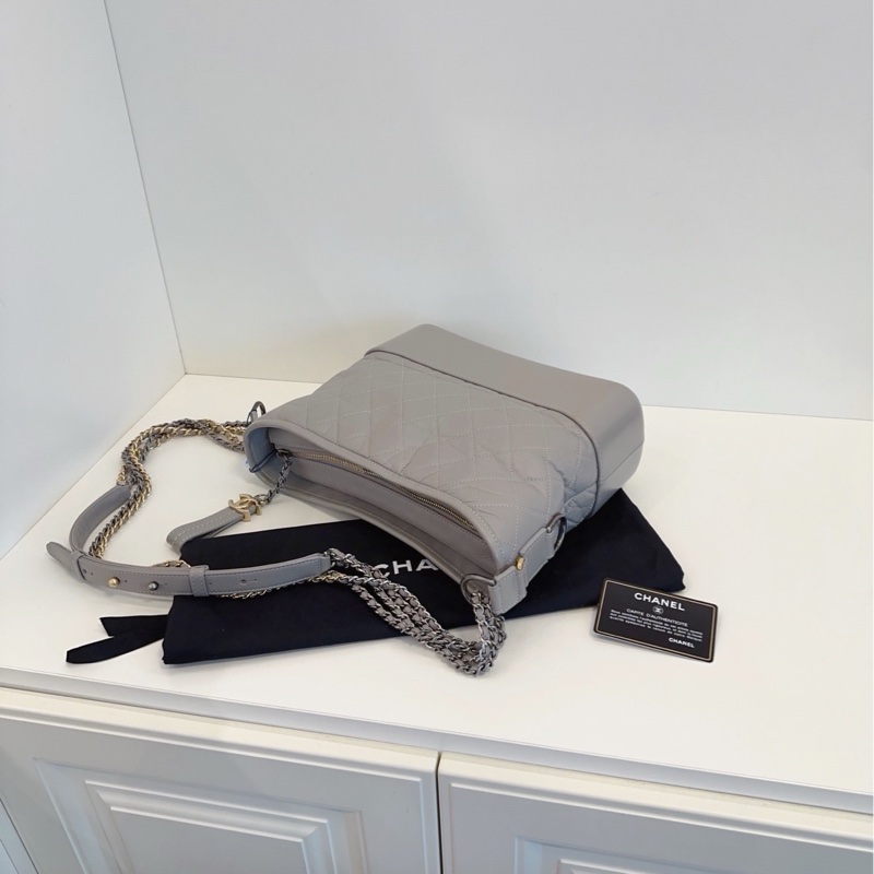 Chanel Gabrielle medium 流浪包 中號 灰色-6