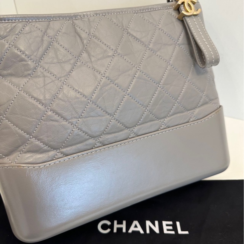 Chanel Gabrielle medium 流浪包 中號 灰色-10