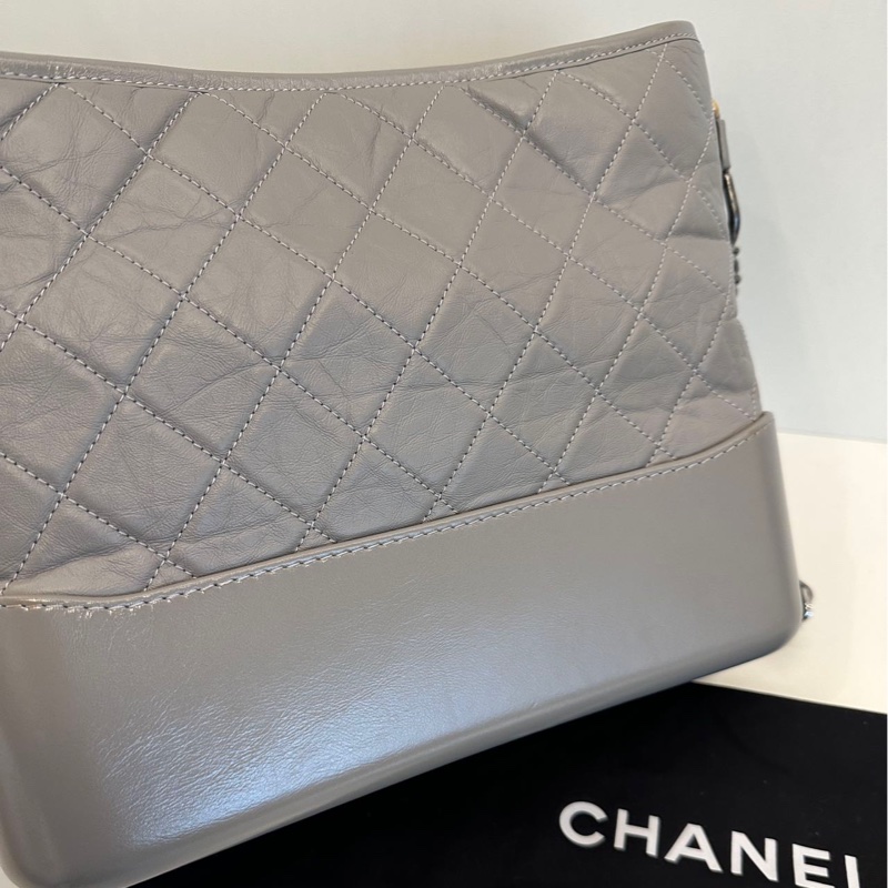 Chanel Gabrielle medium 流浪包 中號 灰色-12