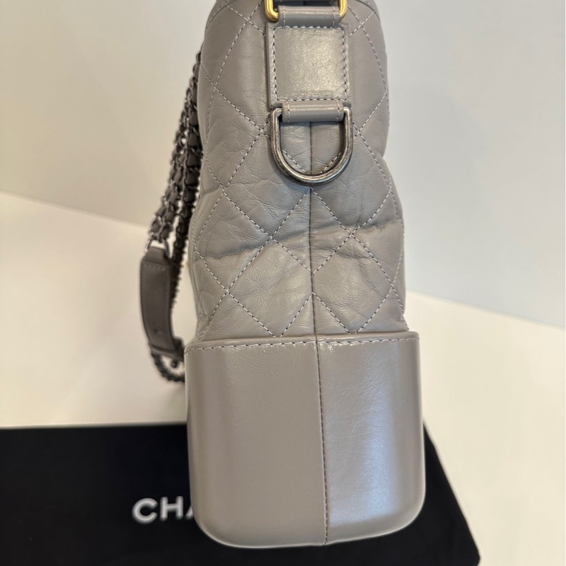 Chanel Gabrielle medium 流浪包 中號 灰色-13