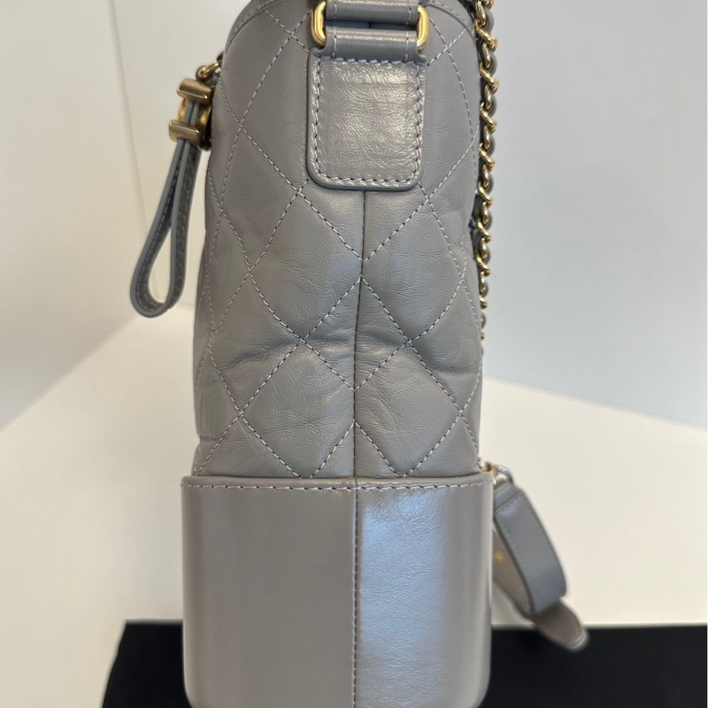 Chanel Gabrielle medium 流浪包 中號 灰色-14