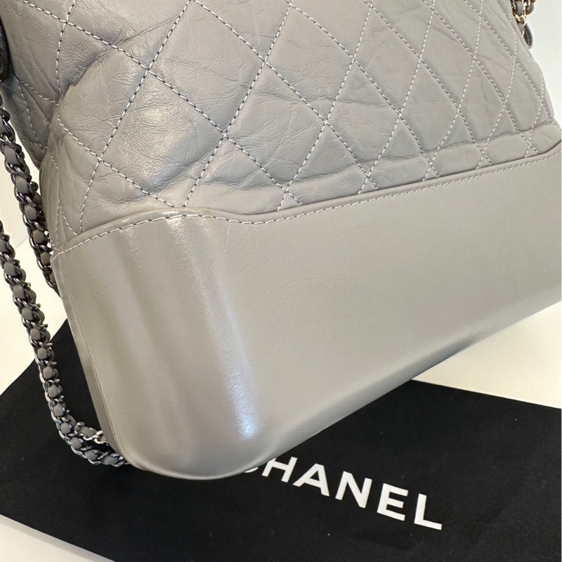 Chanel Gabrielle medium 流浪包 中號 灰色-26