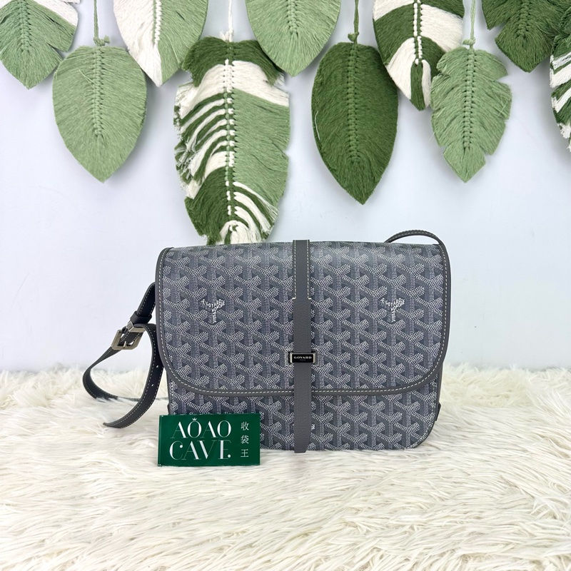 GOYARD Belvédère 灰色郵差包 MM Size 2025年全套有單-0