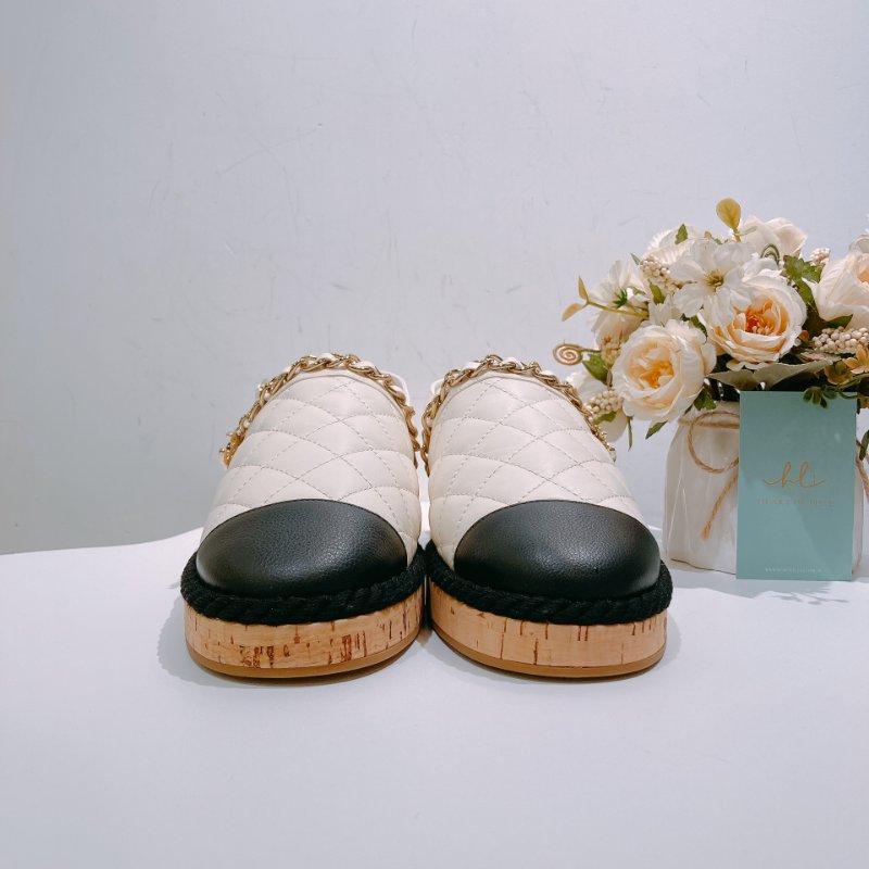 TW4621 Chanel 香奈兒 涼鞋款 漁夫鞋 真皮 拼色Ciabatte Leather Sandals 39 Size-1