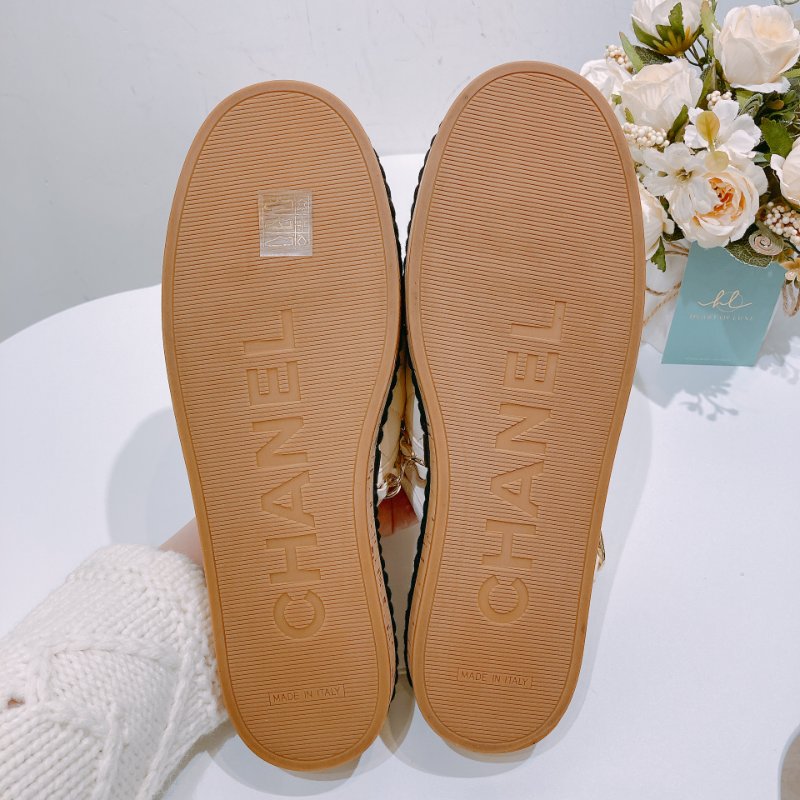 TW4621 Chanel 香奈兒 涼鞋款 漁夫鞋 真皮 拼色Ciabatte Leather Sandals 39 Size-12