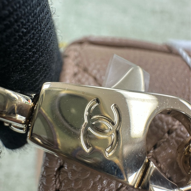閑置品✨Chanel Coco Handle 焦糖奶茶色Mini Size 晶片款-7