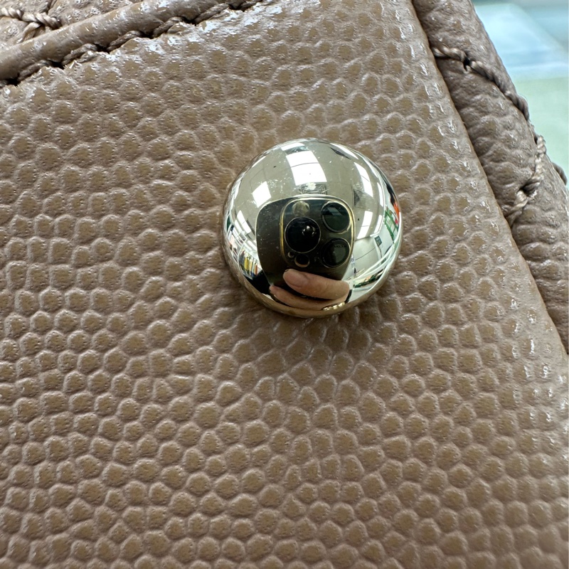 閑置品✨Chanel Coco Handle 焦糖奶茶色Mini Size 晶片款-12