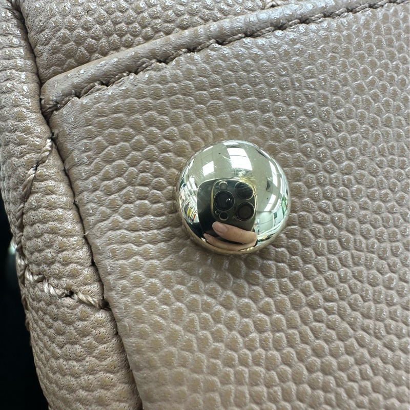 閑置品✨Chanel Coco Handle 焦糖奶茶色Mini Size 晶片款-13