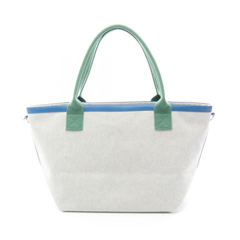 愛馬仕 Petit H So Cabas 手提包 H1707008 92 Toile H 皮革 SHW 天然綠色
