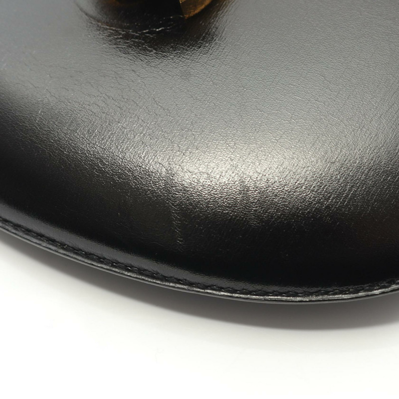 愛馬仕斜背鏈肩包，Box 小牛皮，黑色，金色五金，二手女款-4