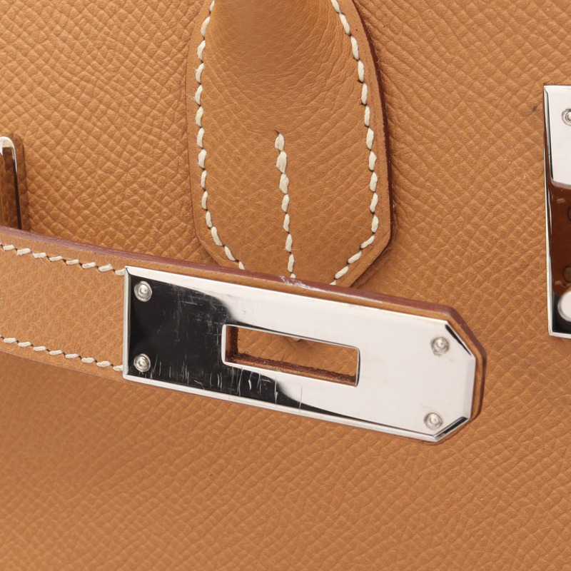 愛馬仕 Haut a courroies 32 手提包 K Epsom Natural 二手女士 SHW-11