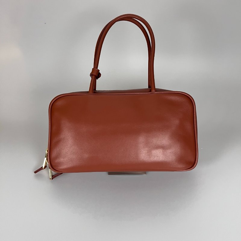 MIUMIU 5BB172 干邑色皮Beau 革手挽袋包-1