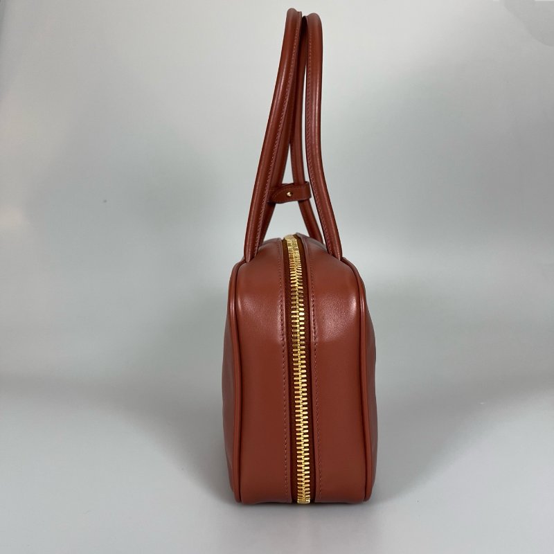 MIUMIU 5BB172 干邑色皮Beau 革手挽袋包-2