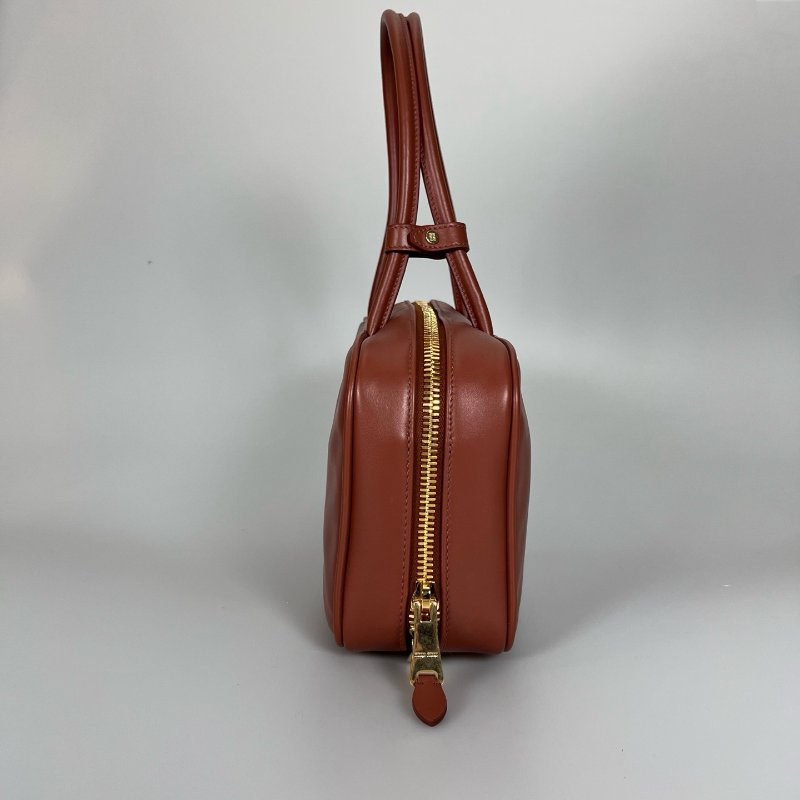 MIUMIU 5BB172 干邑色皮Beau 革手挽袋包-3