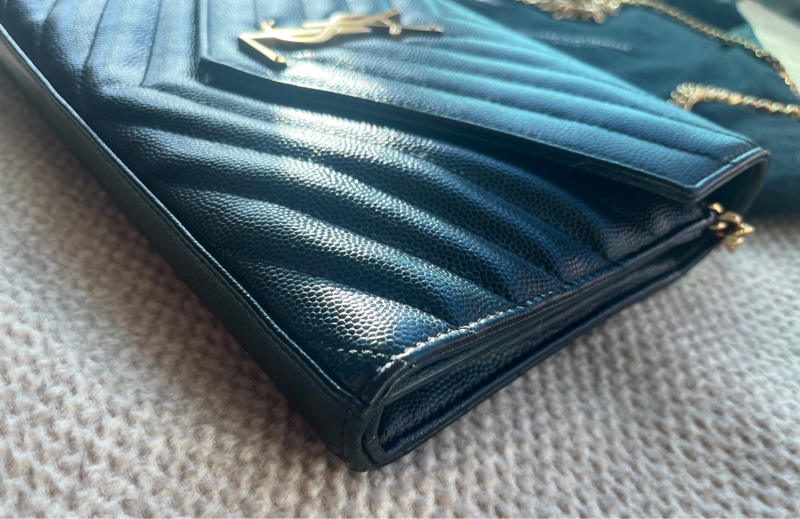 YSL 經典黑色信封包WOC-3