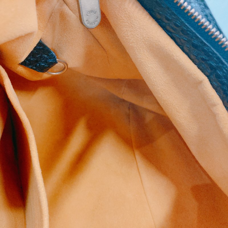 MS0427 Louis Vuitton 路易威登 肩帶腋下包 牛仔布 Slightly Shoulder Denim Canvas Black x GHW-16