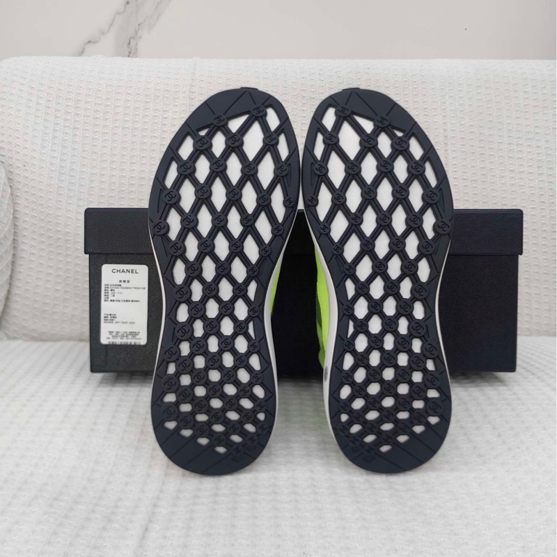 CHANEL香奈兒黃色運動鞋，女士牛仔休閒鞋，35.5碼 全新-5