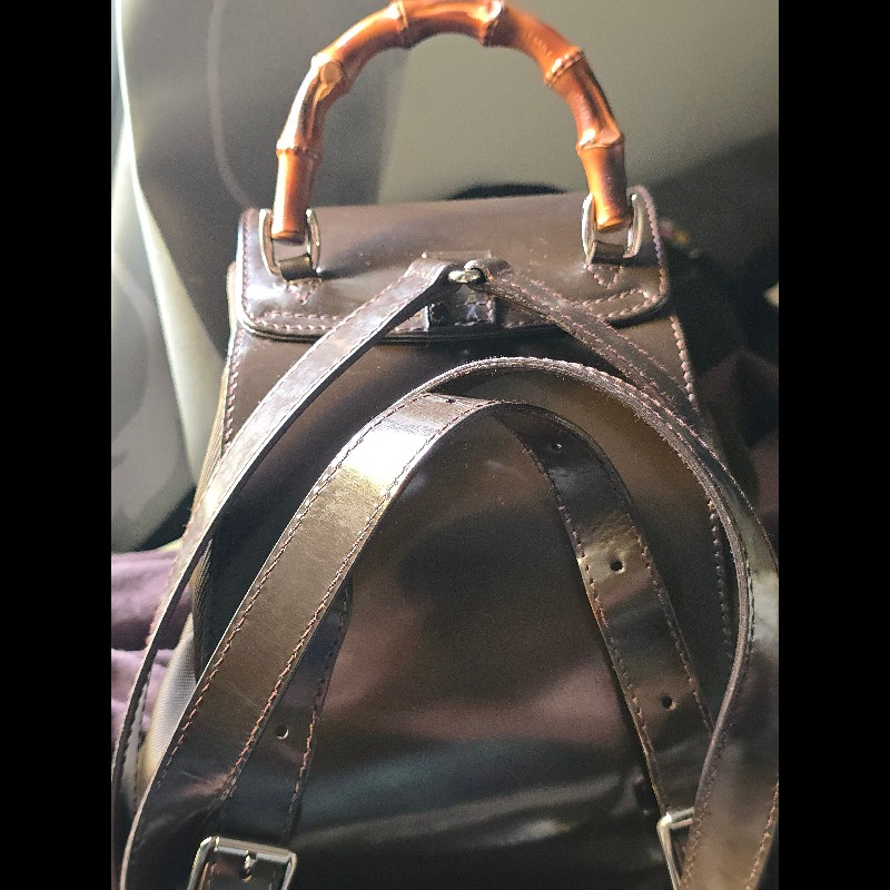 GUCCI 竹節迷你後背包-9