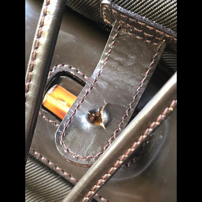 GUCCI 竹節迷你後背包-16