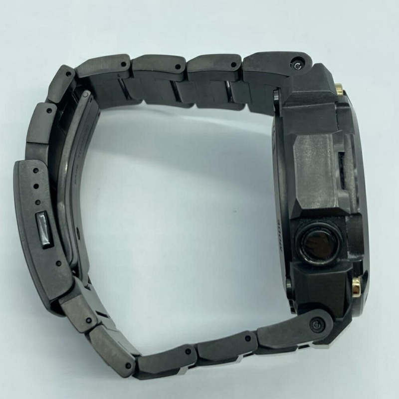 卡西歐 G-SHOCK MRG-B1000BA-1AJR MR-G 手錶，電波校時，支援 Mobile Link，黑藍金配色-4