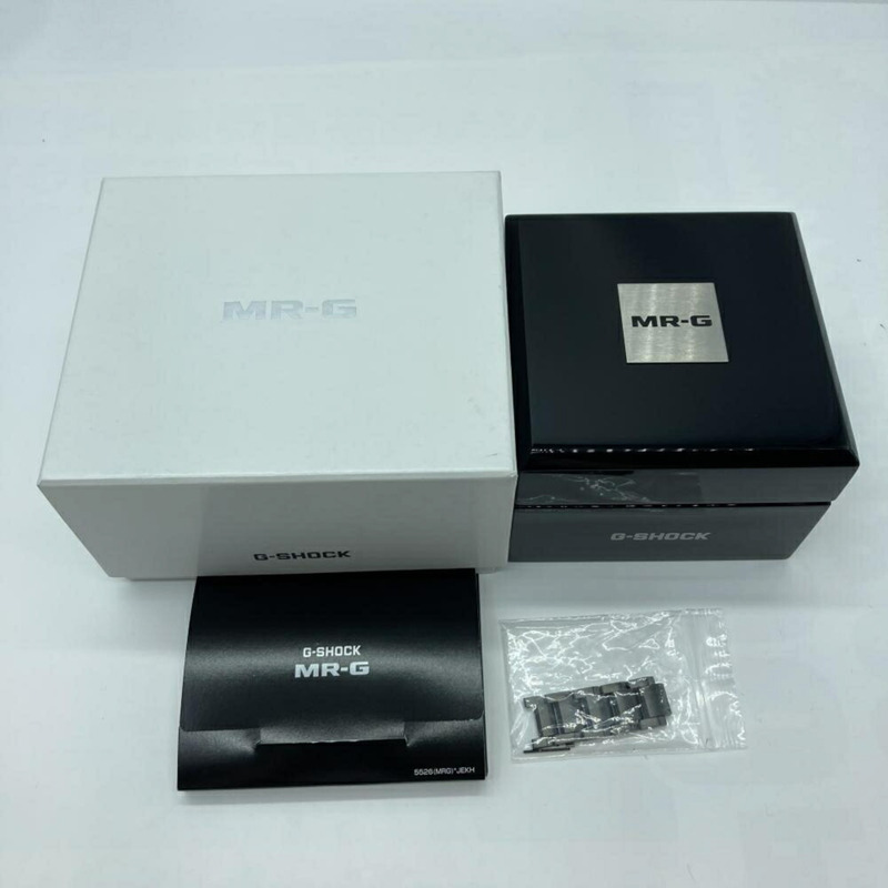 卡西歐 G-SHOCK MRG-B1000BA-1AJR MR-G 手錶，電波校時，支援 Mobile Link，黑藍金配色-7