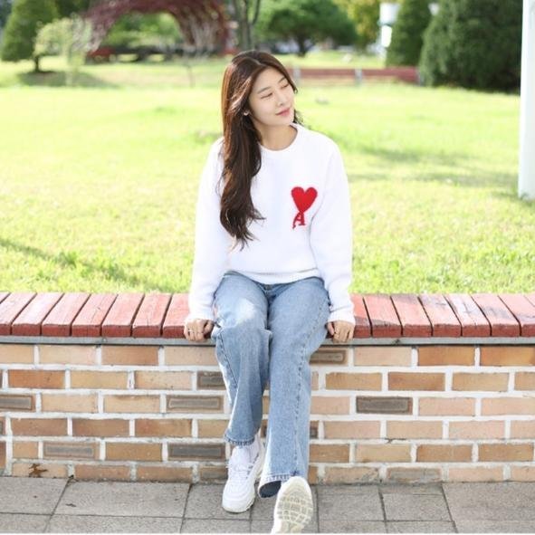 💎Han's house精品服飾💎AMI PARIS 愛心 刺繡 美利奴羊毛 毛衣-3