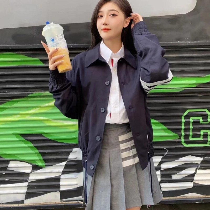 💎Han's house精品服飾💎THom Browne 薄 羊毛 風衣 外套-1