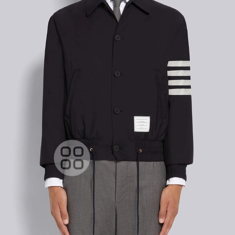 💎Han's house精品服飾💎THom Browne 薄 羊毛 風衣 外套-2