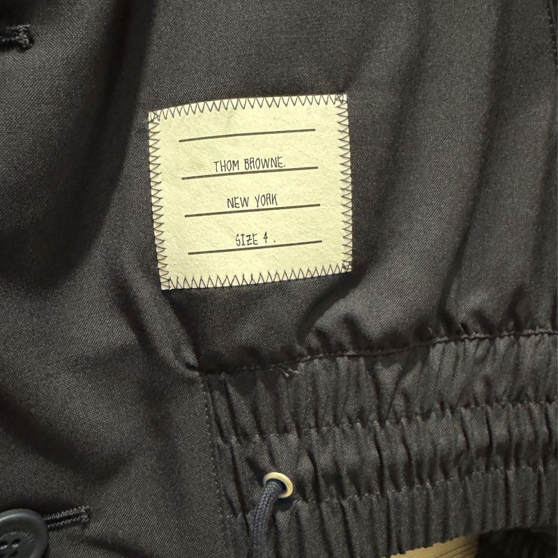 💎Han's house精品服飾💎THom Browne 薄 羊毛 風衣 外套-5