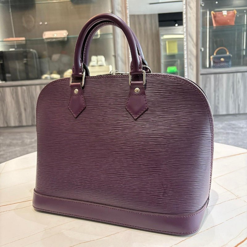 *SHIHNA名牌精品* LV M5280K Alma BB Epi水波纹紫色貝殼包-0