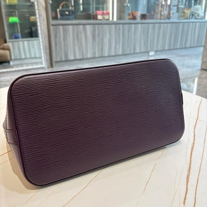 *SHIHNA名牌精品* LV M5280K Alma BB Epi水波纹紫色貝殼包-9