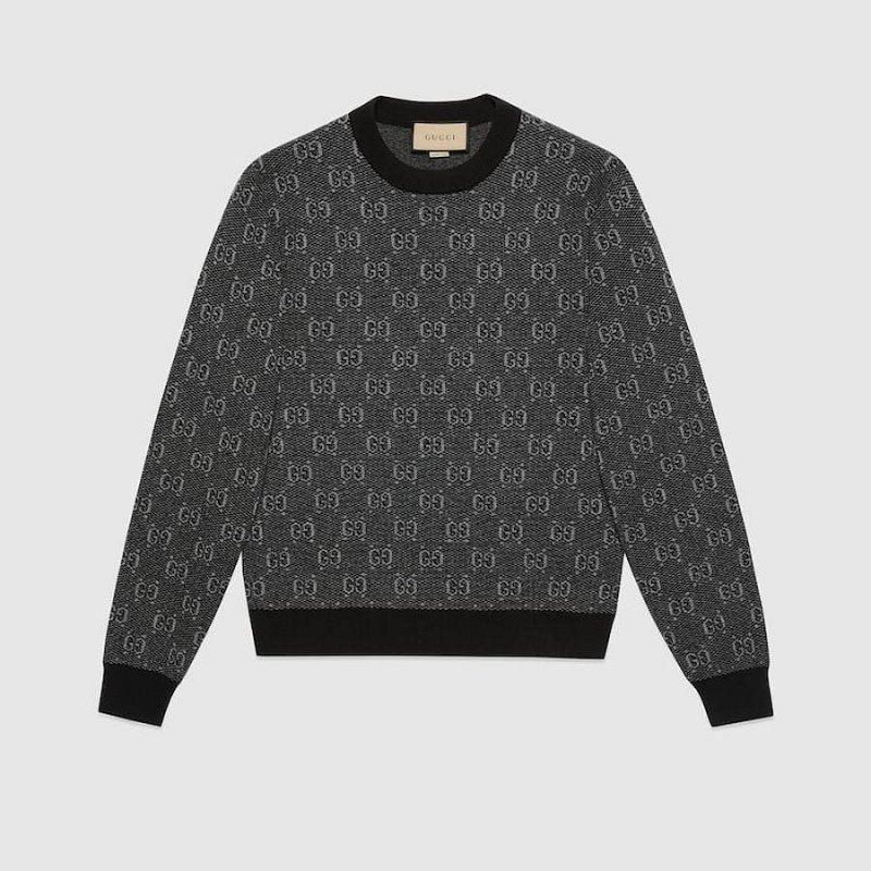💎Han's house精品服飾💎GUCCI 滿版 GG 針織 羊毛 毛衣 原價38800-1