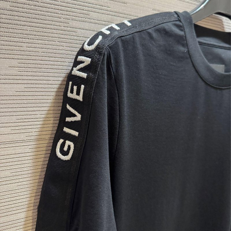 💎Han's house精品服飾💎 GIVENCHY 紀梵希 織帶 刺繡 短 T 短袖 T恤-4