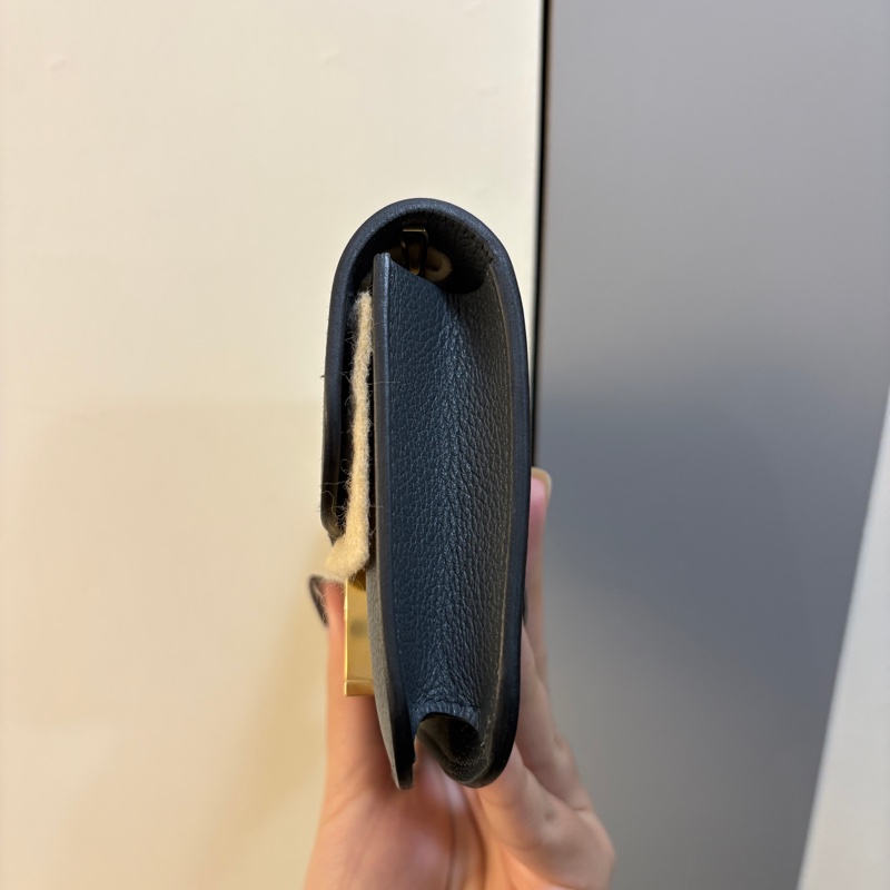 Hermes Mini Constance Slim Epsom H0霧霾灰金釦腰包-1