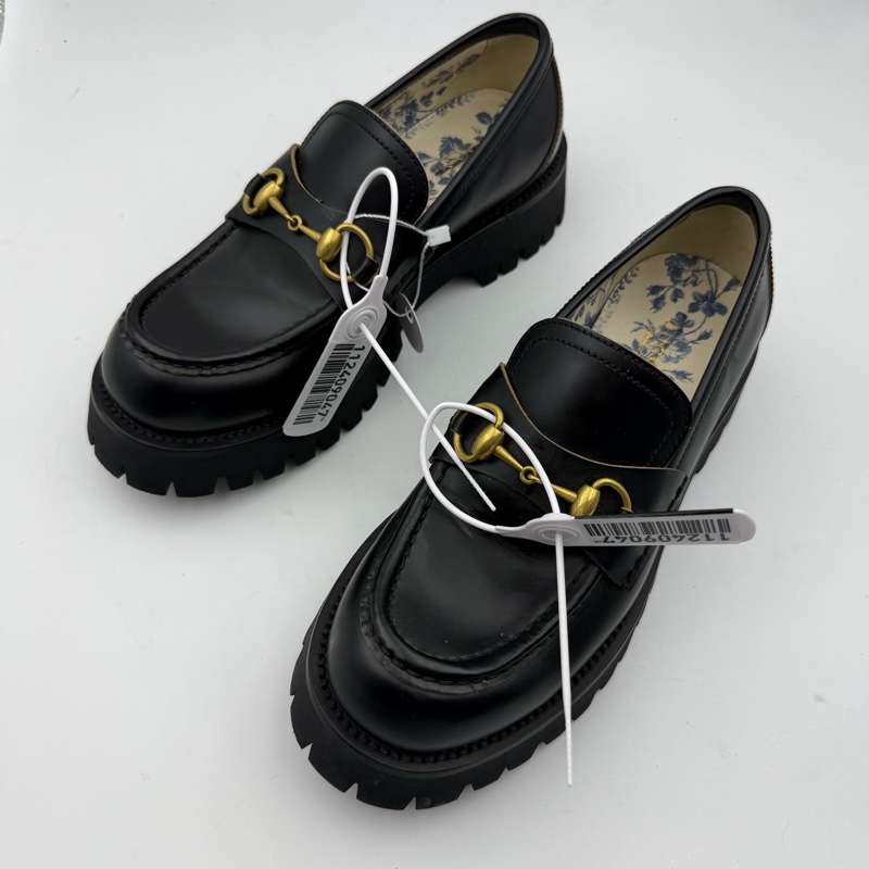 99新gucci古馳馬銜扣樂福鞋/無盒/39.5碼-0