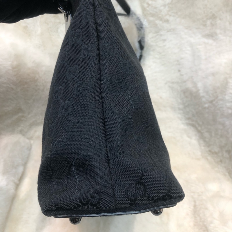 Gucci 黑色布Tote XC159-2
