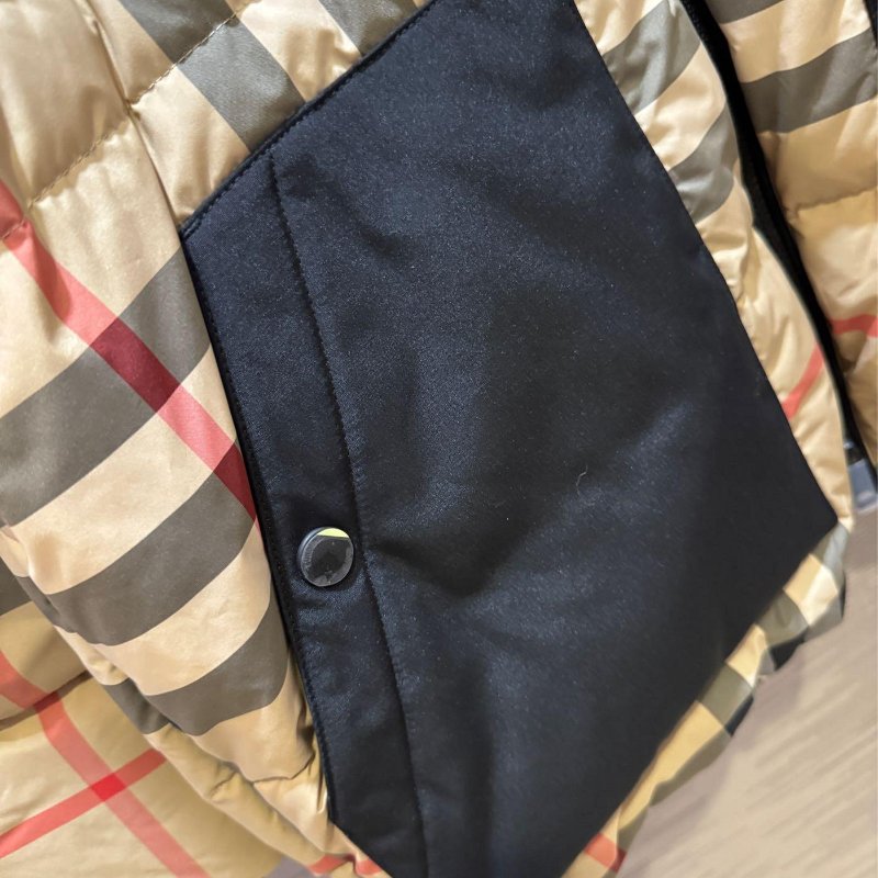 💎Han's house精品服飾💎Burberry 格紋 連帽可拆 羽絨 外套-8