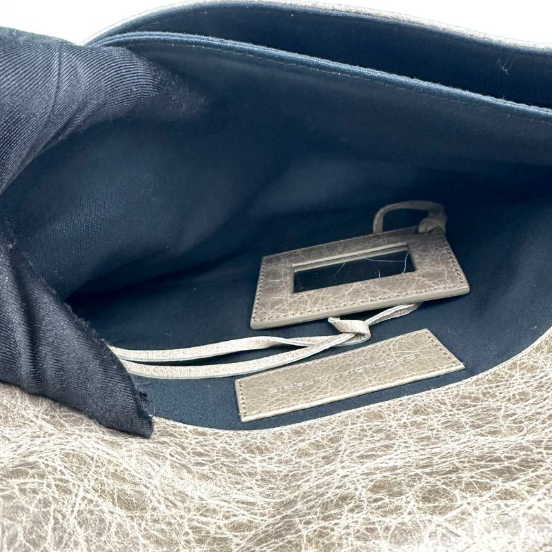 【美收精品】BALENCIAGA 褐色手拿機車包 C-71-7