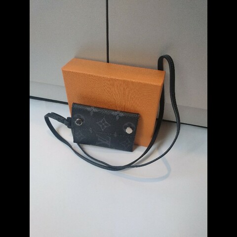 LV 黑灰老花卡片/證件夾