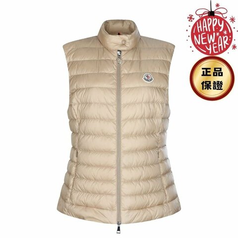 🎊佳節特賣🎁Moncler 女款 Igens 修身羽絨背心 米色 1S/2M/3L/4XL