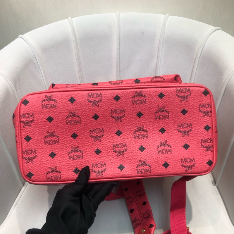 MCM 粉橙紅色背囊 XC152-4
