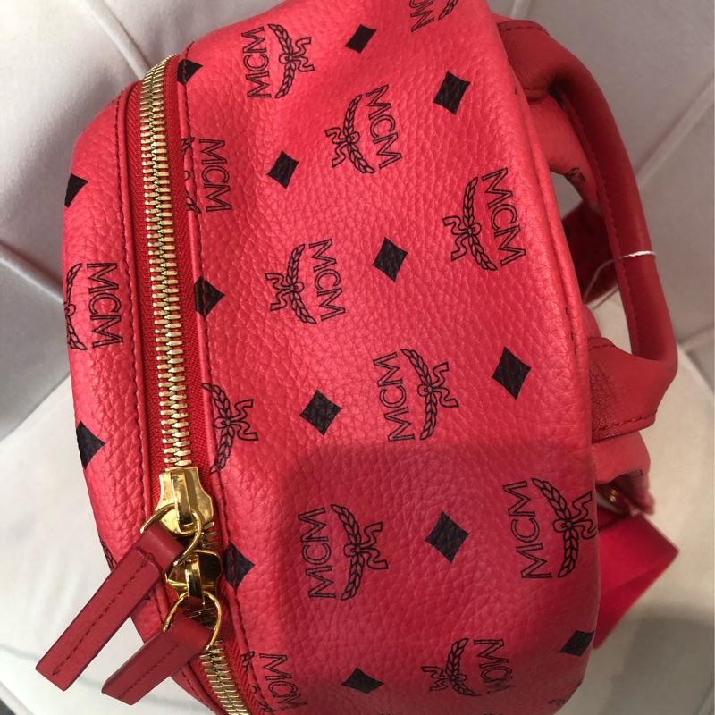 MCM 粉橙紅色背囊 XC152-6