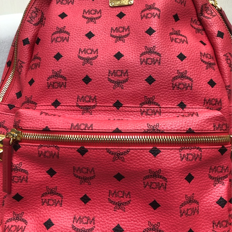 MCM 粉橙紅色背囊 XC152-7