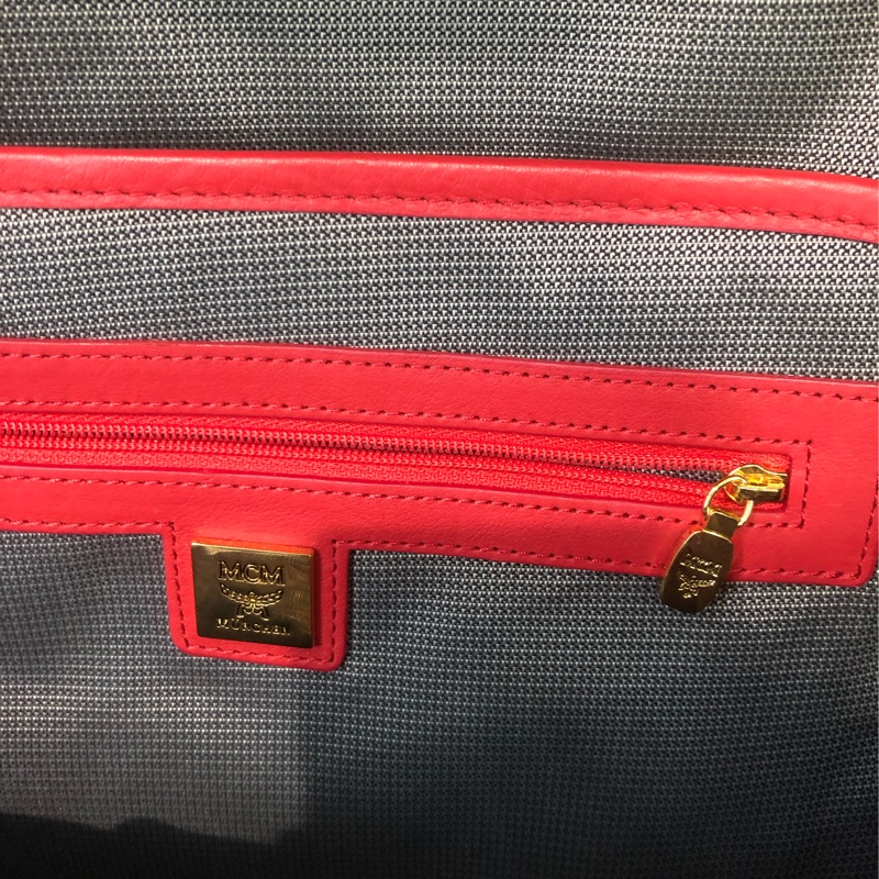 MCM 粉橙紅色背囊 XC152-19